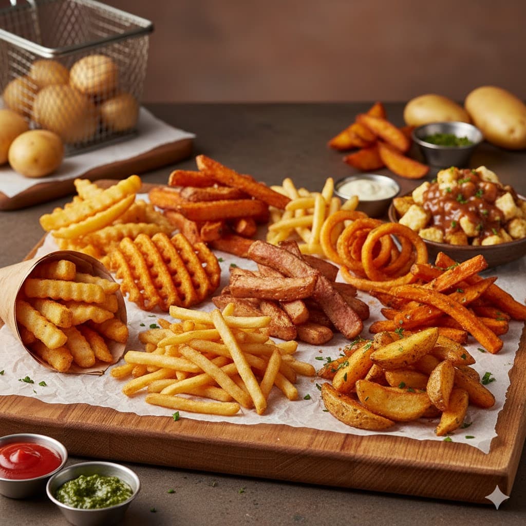 Types of French fries flavours